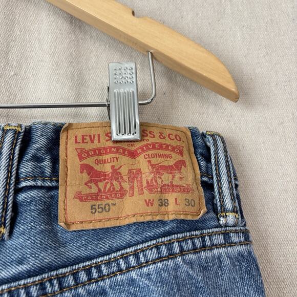 Levi’s 550 Mens Relaxed Straight Baggy Grunge Denim Jeans Size 36x30 American - Picture 3 of 7